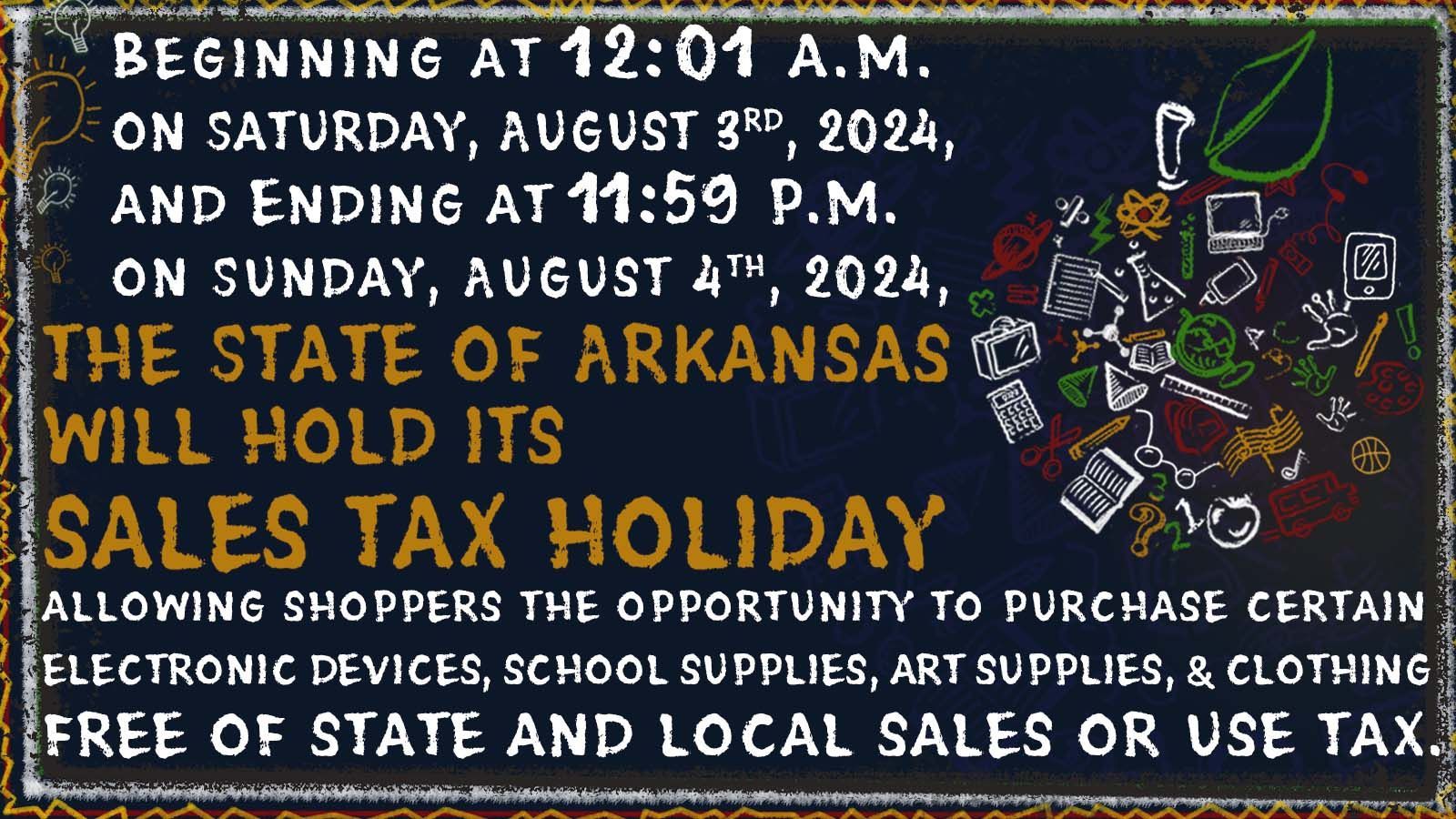Sales Tax Holiday 2024
