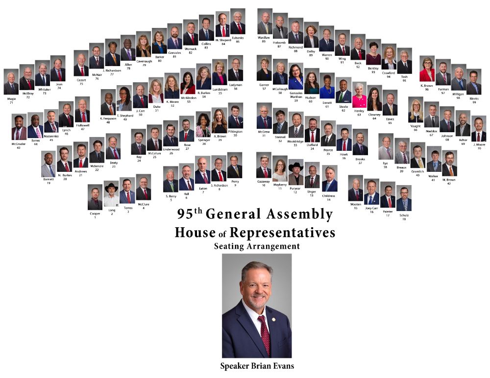 95th General Assembly Seating Chart